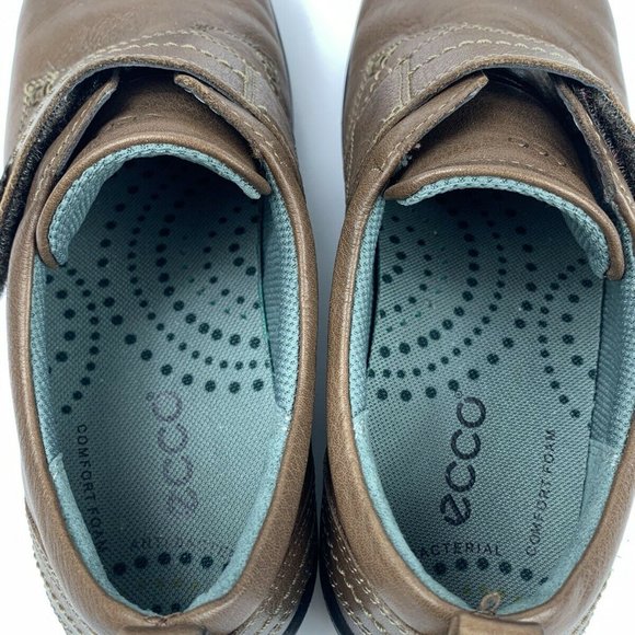 ECCO Clay Brown Leather Monk Strap Loafers Women's 37 EU 6 US Button Loafer - Picture 5 of 9